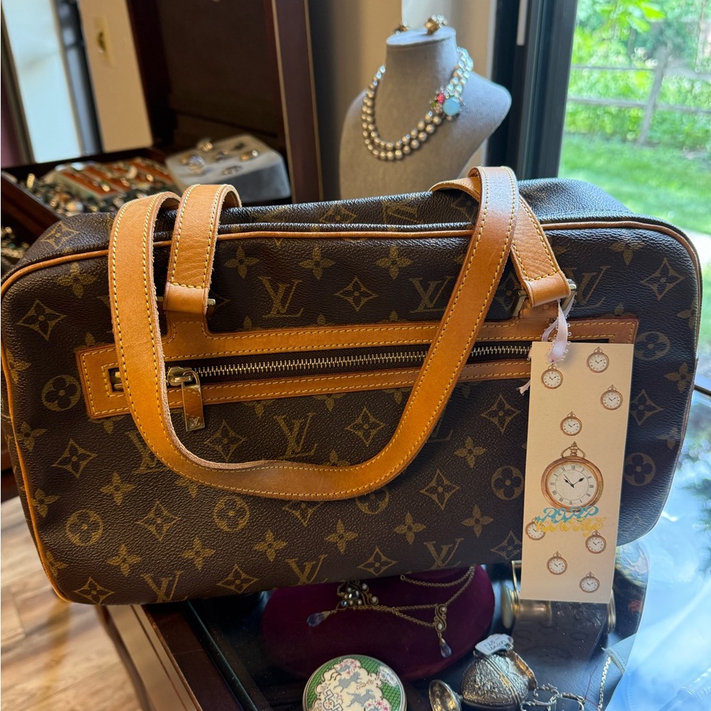 Louis Vuitton Brown and Tan Monogram Satchel